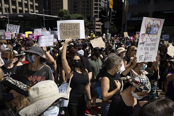 The Sydney Women's March 4 Justice today.
