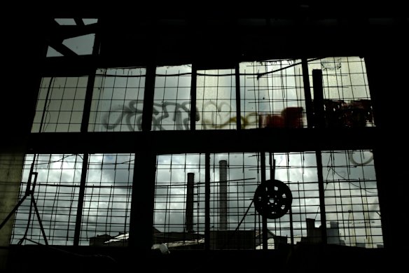 White bay Power station from mechanics window, 2003.