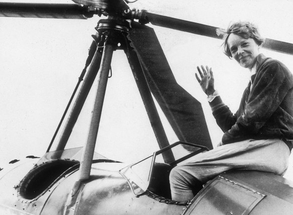 American aviator Amelia Earhart, circa 1935.