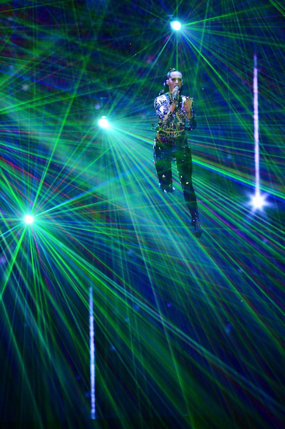 Katy Perry performs onstage during the MTV EMAs 2013.