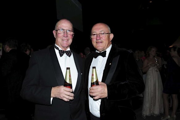 Meninga Medal presentation night at the AIS Arena in Canberra. John McIntyre and John Mackay.