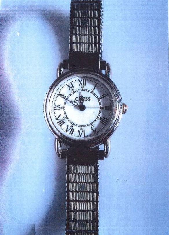 Jane Rimmer's Guess watch. She was last seen wearing it on the night of her abduction in June 1996.