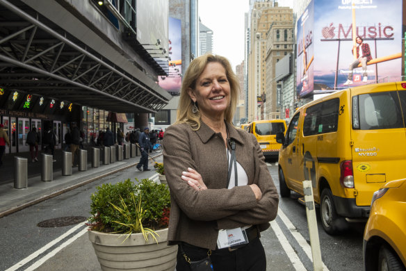 Ilze Thielman, pictured outside Manhattan’s Port Authority Bus Terminal.