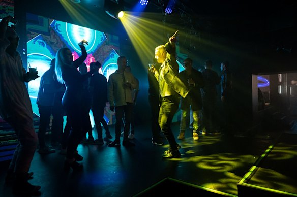 Dancing at Heaven nightclub on Friday night.