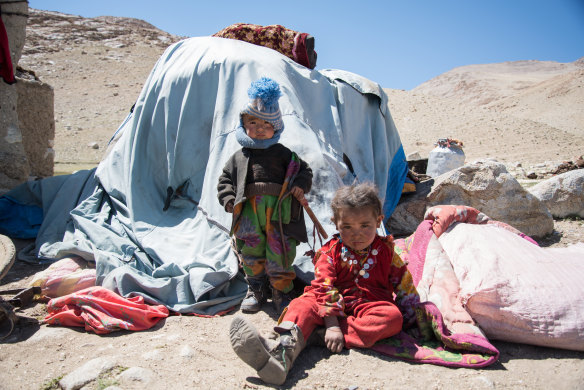 Children living among one of the world's last nomadic tribes.