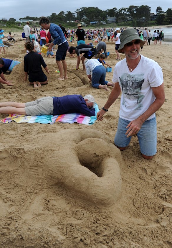 Sand modelling competition at Broulee Beach