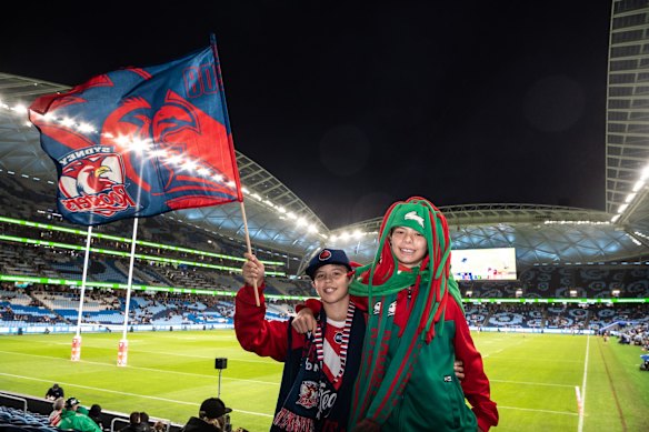 Frenemies forever: Zac and Brady Turner. The controversial $828 million stadium upgrade was completed last month.
