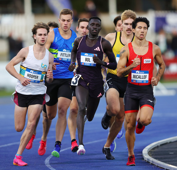 Peter Bol was picked for the Olympic team for Paris after running second at the National Championships last week