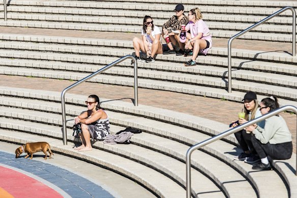 Coogee Beach during COVID lockdown.