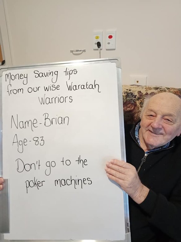 The residents of Waratah Lodge, an aged care home in Orbost in Victoria's east.