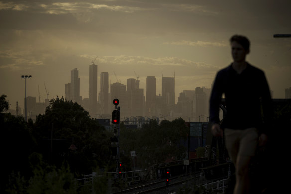 The dust storm from Footscray. 