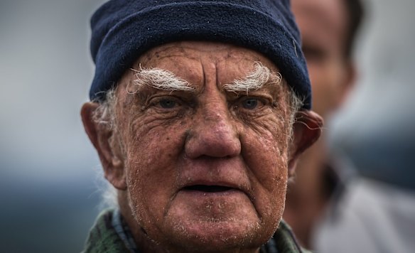 Meeting of Cotter family with Ngambri elder and family descendant Paul House?at the?launch of book ''Cotter'' by Canberra author Richard Begbie. Descendant Garrett Cotter, Russell Cotter, great-grandson.