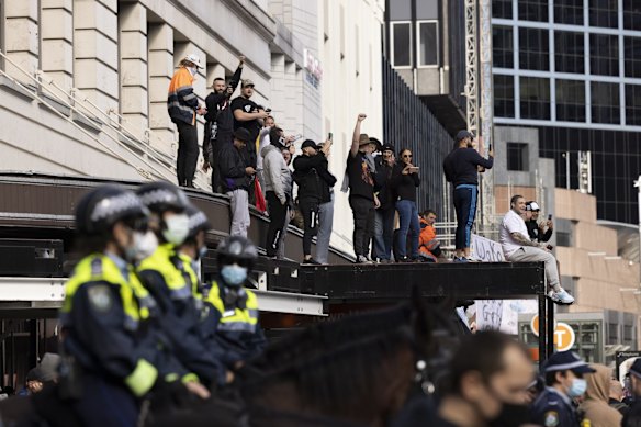 Sydney anti-lockdown protests.