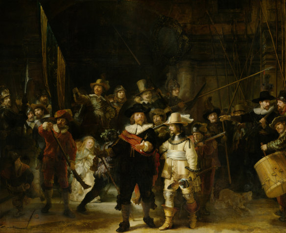 <i>The Night Watch</i> by Rembrandt.