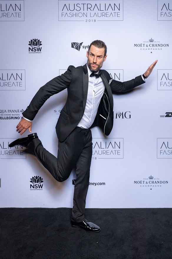Ash Williams, co-host of the 2018 Australian Fashion Laureate Awards.