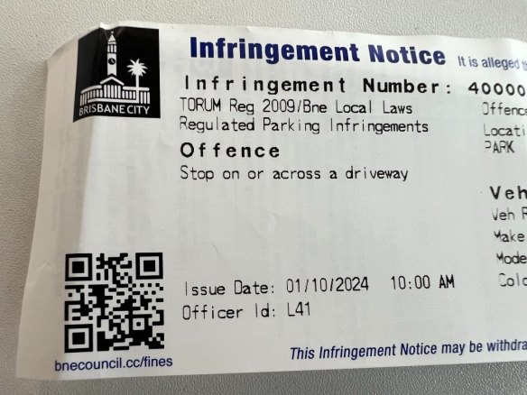 Obstructing access to and from a footpath or driveway attracts a fine of two penalty units.