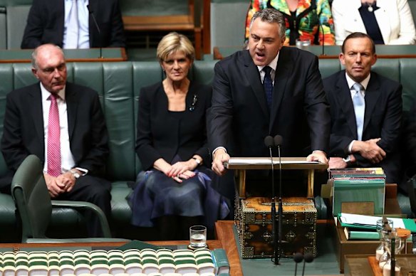 Treasurer Joe Hockey delivers the Budget speech.
