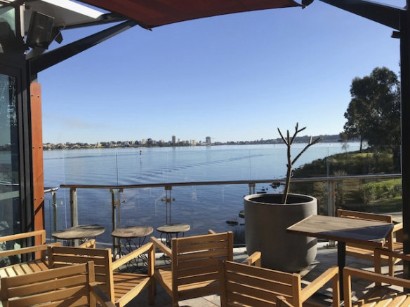 Ku De Ta's The Deck has amazing views over the Swan River.