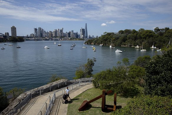 View of Berry Bay in Waverton, Sydney.