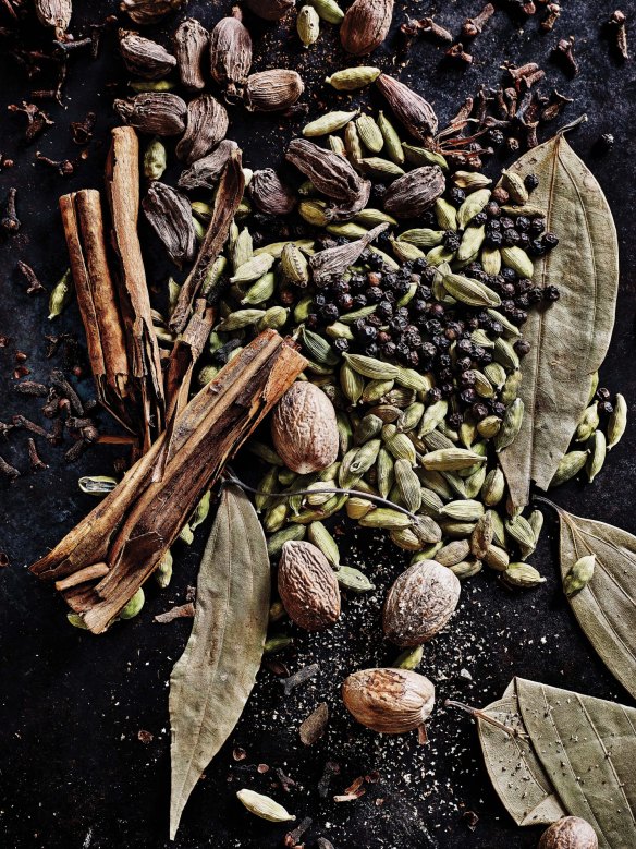 The makings of garam masala.