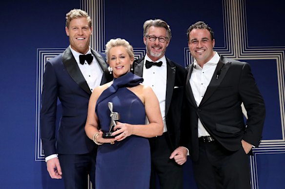 Best Lifestyle Program: Chris Brown, Amanda Keller, Barry Du Bois and Miguel Maestre of <i>The Living Room</i>.