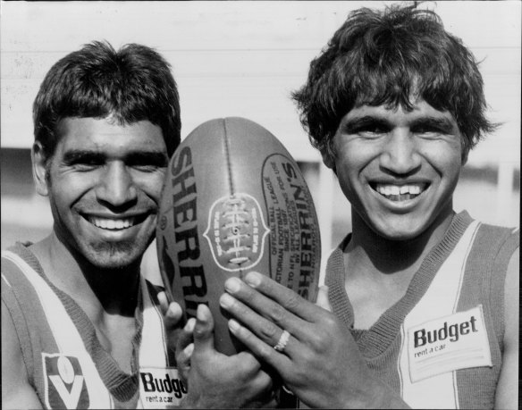 Days gone by: Jim and Phil Krakouer were two of the AFL’s most exciting players in the AFL in the 1980s.