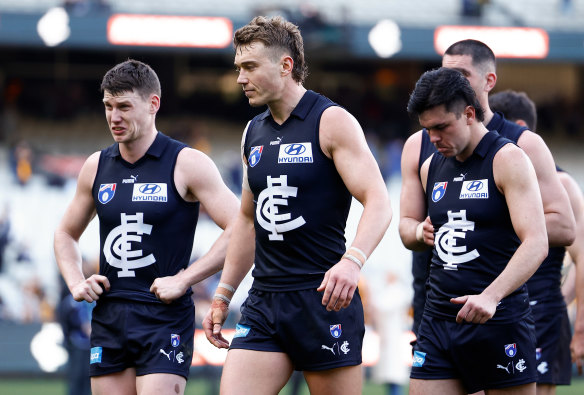 What next? The Blues may have had their 1995 kit on, but it was far from a premiership performance against the Hawks.