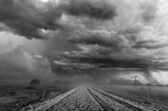 Giant hail swath north of Bourke during a severe storm outbreak. 29 September, 2021.

