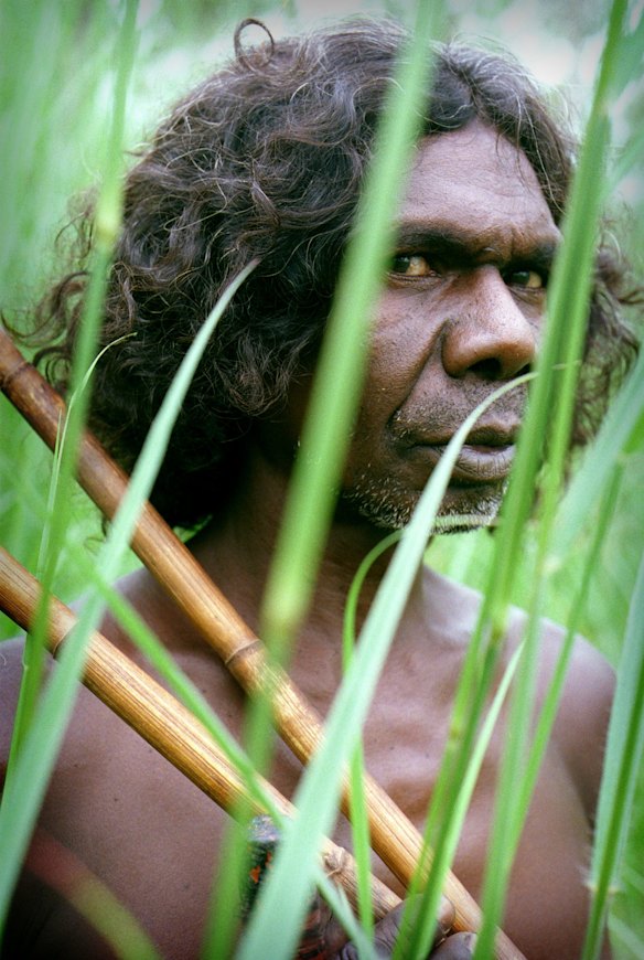 Actor David Dalaithngu in his homeland in Arnhem Land.