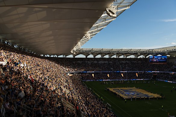 Parramatta's new stadium comes to life