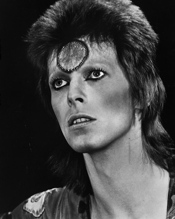 Bowie as alter-ego Ziggy Stardust during the 1970s.