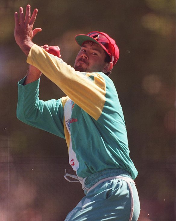 Back to basics - Ponting in the nets at the SCG in March 1997 after being dropped from the Australia team.