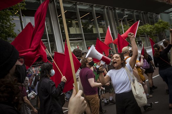 Hundreds of Climate Change activists converged on the steps of the State Library before marching through the CBD in Melbourne.