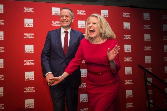 Bill and Chloe Shorten.