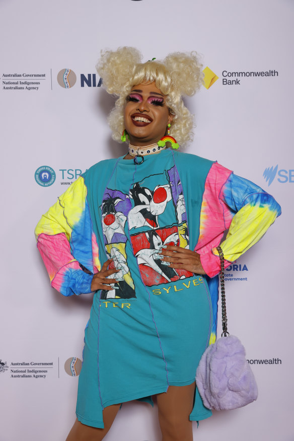 Drag artist Cerulean at last year’s NAIDOC Week Awards in Melbourne. 