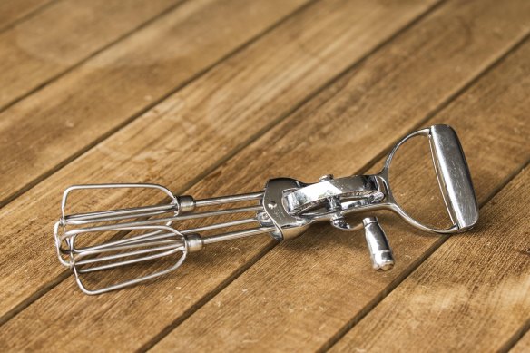 Quick and easy: Silvia Colloca can't live without her egg beater. 