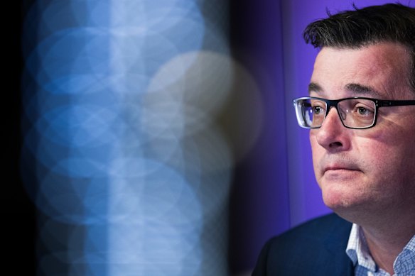SEPTEMBER 26. Victorian Premier Daniel Andrews addresses the media at his daily briefing.