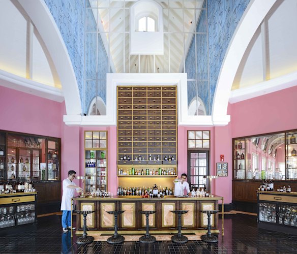 School’s in – the Department of Chemistry Bar at the Marriott Phu Quoc Emerald Bay.