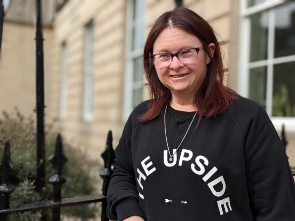 Playwright and actress Julia Hales in Edinburgh, Scotland.