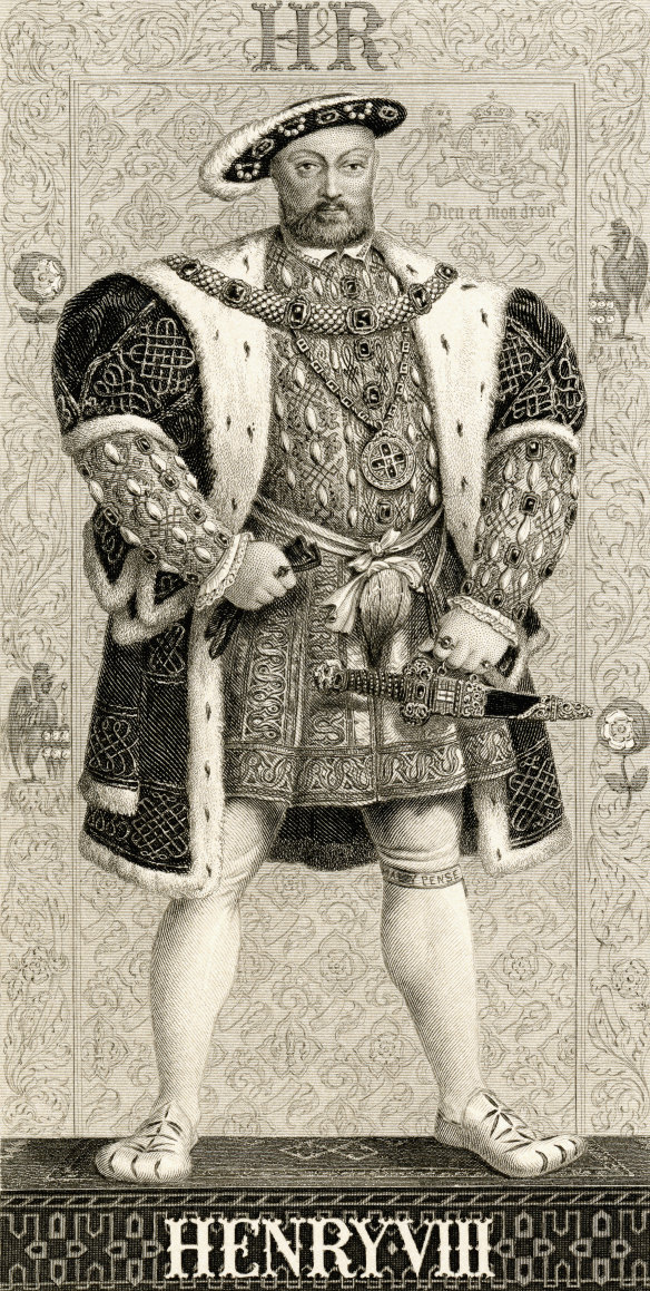 Henry 8th’s bulbous "bear paw" slippers and shoes were cut to fit his gouty feet.