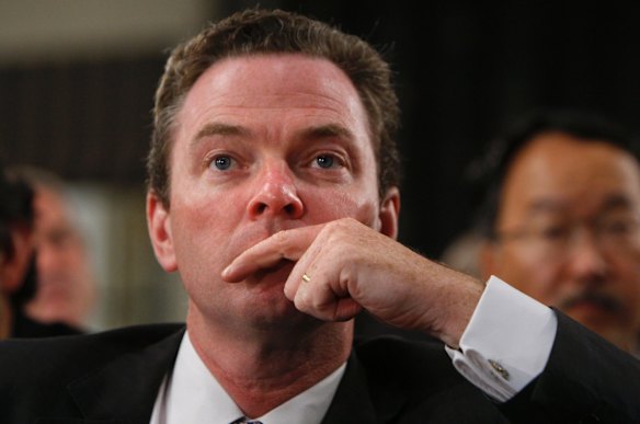Prime Minister Kevin Rudd debates Health reform with Opposition Leader Tony Abbott at the National Press Club in Canberra pictured is Leader of Opposition Business, Christopher Pyne on 23rd of March 2009 photograph.