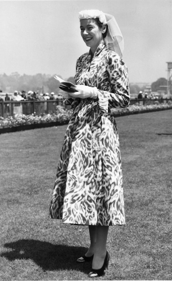 Sheila Scotter,1955 - at the race track.