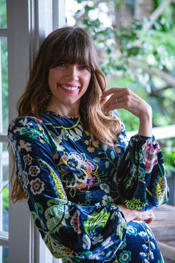 Kate Morton at her Brisbane home. After five years abroad she returned from London in 2020.