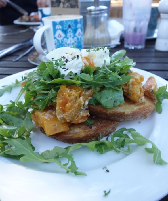 Taylor's pumpkin breakfast dish is a delight.