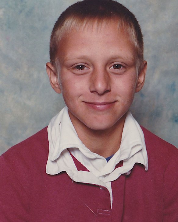 Matthew Johnson as a boy. By the age of 15, he'd been in and out of youth training centres and by 21 had done three stretches inside Pentridge.