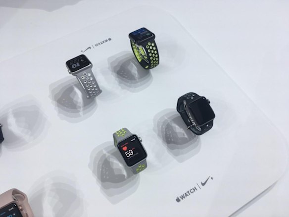 Apple says the new Series 2 watch is faster than before, water resistant and also compatible with the new AirPods.