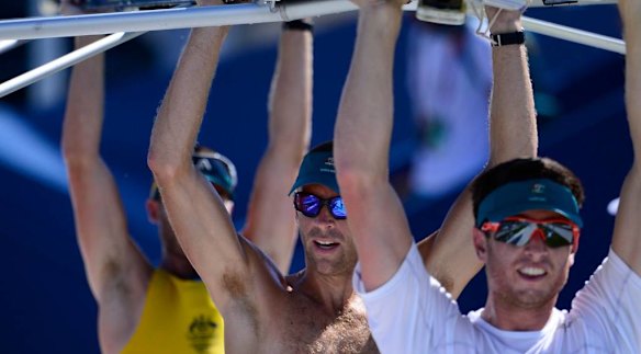 Mens Rowing : practice session