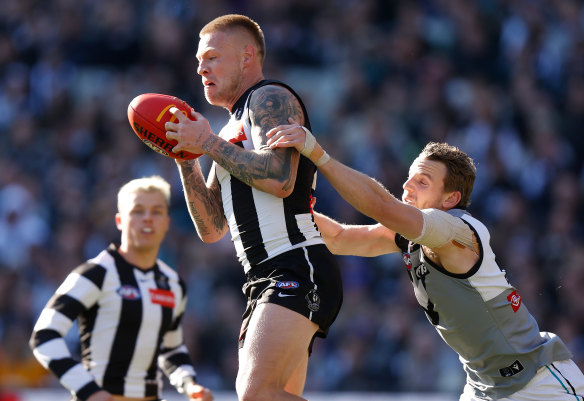 St Kilda have shown interest in Jordan De Goey, should he and the Magpies split.