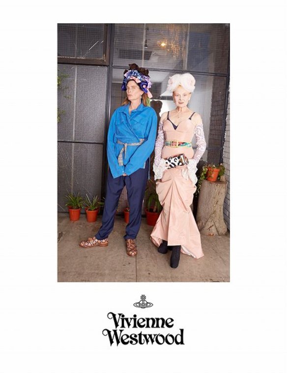 Model and singer Leslie Winer, then 60, and Vivienne Westwood appear in the campaign for Westwood's spring-summer 2014 collections.