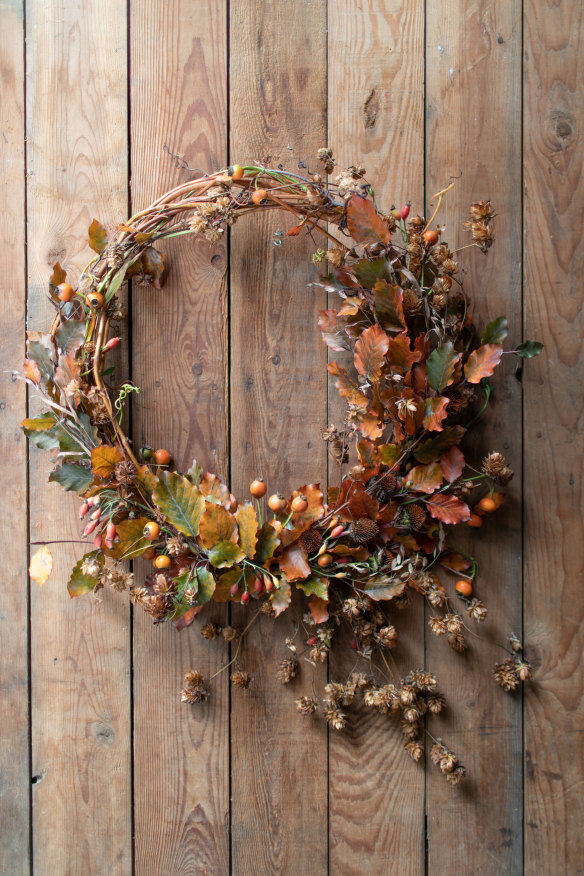 Erin Benzakein's autumn wreath.